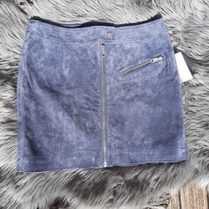NWT 100% leather mini skirt